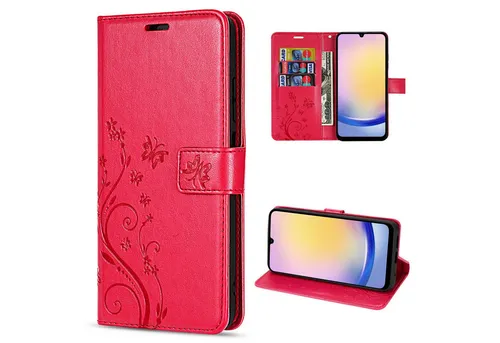 betterfon Handyhülle Handytasche für Samsung Galaxy A25 Schutzhülle Klapphülle, Bookstyle-Hülle: Magnetverschluss 3 Kartenfächer & Standfunktion