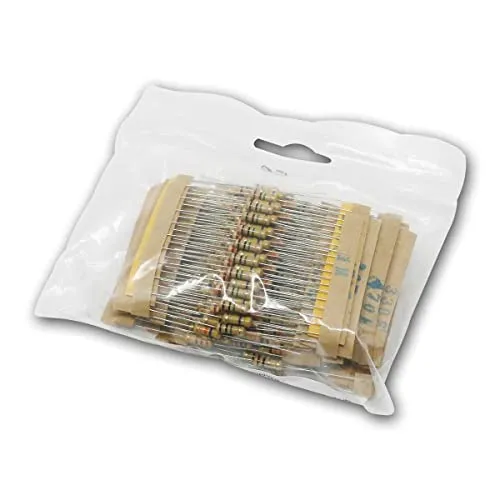 world-trading-net - Kohleschicht-Widerstand 0,5W, Widerstand zwischen 1 Ohm und 1 MOhm, Inhalt 200 Stück, gegurtet à 10 Stück pro Wert