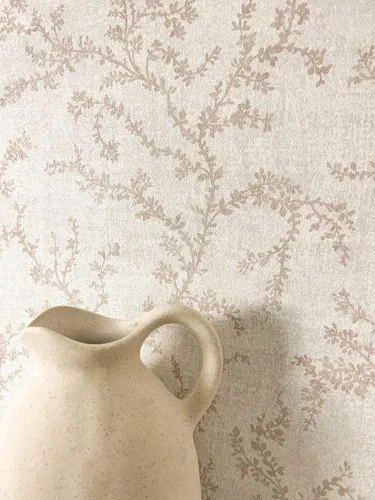 Newroom Vliestapete Odile Creme Tapete Mustertapete Äste, strukturiert, Naturzweige
