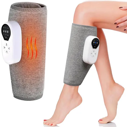 OKWISH Beinmassagegerät mit Luftdruck & Wärmetherapie - Genießen Sie eine entspannende 3D-Luftdruckmassage für Ihre Beine! Ideal zur Linderung von Müdigkeit und Verspannungen, auch unterwegs. Ergonomisches Design und drei Heizstufen für individuellen Komfort.