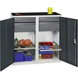 STUMPF Werkzeug- und Materialschrank Serie 3000 lichtgrau/antrazit