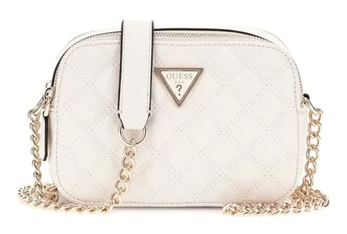 Guess Giully Umhängetasche 20 cm - Stilvolle Silberfarbe - Handtaschen mit eleganter silberfarbener Oberfläche, ideal für schicke Anlässe und tägliche Outfits.