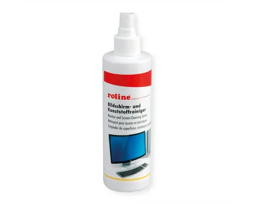 ROLINE Reinigungs-Set Bildschirm- und Kunststoffreiniger, 250 ml
