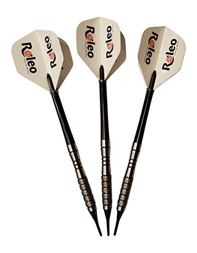 Roleo Profi Softdartpfeile Professional RSP-4-80% Tungsten - 3er Set 16g - Soft-Dartpfeile aus 80% Tungsten für präzise Würfe, inklusive praktischer Dartbox – ideal für ambitionierte Spieler.