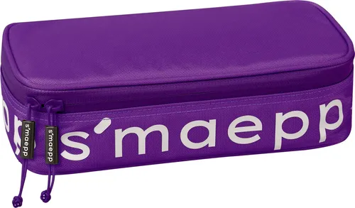 4X BRUNNEN 104924060 Schlamper XL purple smaepp - Schlamper XL in lila, ideal für Schule und Freizeit, bietet viel Platz für Stifte und Zubehör.