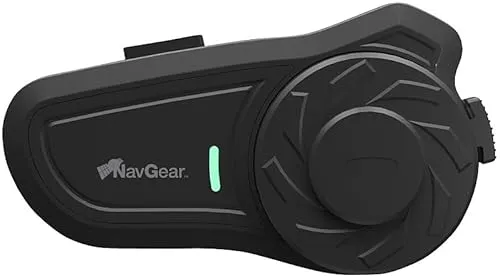 NavGear Kommunikationssystem: Motorrad-Intercom-System für bis zu 2 Personen, Bluetooth, 800 m (Motorrad-Helm-Headset, BT-Gegensprechanlage, PC)