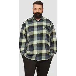 s.Oliver Langarmhemd Hemd Regular Fit: Kariertes Flanellhemd mit Brusttasche