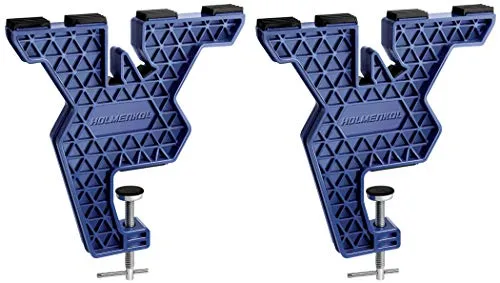 Holmenkol Board/FreerideFix Skispanner – Unisex, Blau, One Size - Ski-Werkzeug mit 90° und 60° Seitenbearbeitungswinkel für schnelle Kanten- und Grundpräparation. Ideal für einfache horizontale und vertikale Nutzung.
