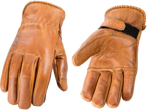 Rokker Tattoo Bird Motorradhandschuhe Lady (Beige) Gr: D-L - Elegante Motorradhandschuhe für Damen, aus hochwertigem Leder mit einzigartigem Tattoo-Design, ideal für stilbewusste Bikerinnen.