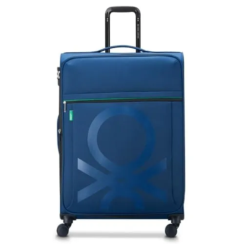Delsey Paris Weichgepäck-Trolley - Trolley von Delsey Paris x United Colors of Benetton, 4 Rollen für müheloses Reisen, geräumig mit 114 l Volumen und TSA-Schloss für Sicherheit.