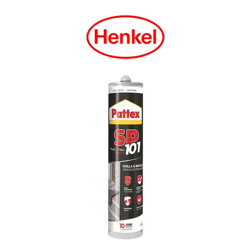 Pattex SP101 Weißer Dichtstoff 280 ml - Dicht- & Spachtelmassen: Hochleistungs-Dichtstoff für innen und außen, witterungsbeständig und ideal für zahlreiche Materialien wie Glas, Metall und Kunststoffe.