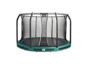 Salta Trampolin Premium Ground ø 305 cm Grün - Trampolin mit integriertem Belüftungssystem für optimale Luftzirkulation. Ideal für sichere Sprünge im Garten - kinderfreundlich und robust.