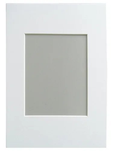 Walther Bilderrahmen Passepartout PA040S 30x40 innen 20x27 cm polarweiß