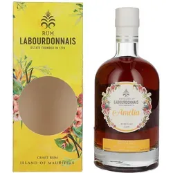 Labourdonnais Amélia Ruby Port Cask 40% Vol. 0,7l - Whisky in Geschenkbox, exquisiter Rum aus Mauritius mit einzigartiger Reifung in Ruby-Portweinfässern für ein vielschichtiges Geschmacksprofil.