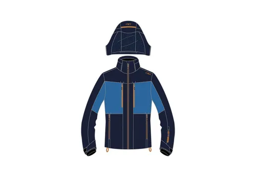 CMP MAN Jacket Zip Hood black blue (N950) 54