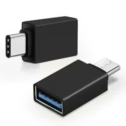USB-C auf USB Adapter 3.0 OTG USB-Stick für MacBook Samsung Xiaomi Sony Huawei - Schwarz