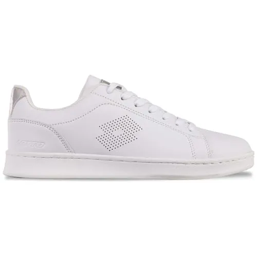 Lotto Damen Sneaker, White/Multi, 36 EU - Damen-Sneaker im angesagten Retro-Look mit edlem perforiertem Logo und bequemer Retrosohle, ideal für den modischen Alltag.