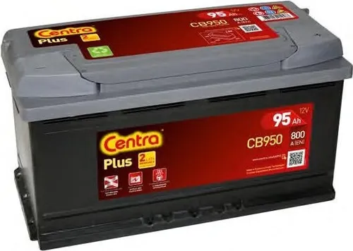 CENTRA Plus Starterbatterie 12V 95Ah 800A/EN L5 für Auto LKW Batterie