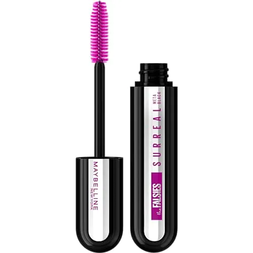 Maybelline New York Mascara mit Falsche Wimpern Effekt, Hybrid Faser Technologie und verlängernder Helix Bürste, The Falsies Surreal Mascara, 10 ml