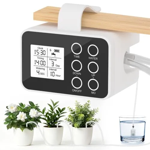Automatisches Bewässerungssystem für Indoor-Pflanzen – 20 Topfpflanzen, 15m Tropfschlauch