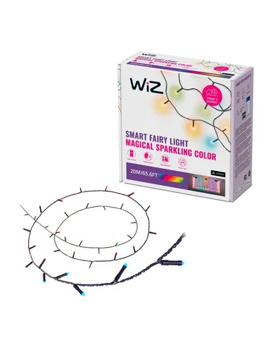 Fairy Lights Lichterkette 20M - 160 LEDs, steuerbar per WiZ-App und mit Musik synchronisierbar für magische Lichtstimmungen