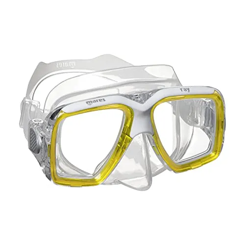 Mares Ray, Maske Erwachsene - Unisex, Gelb Trasparent/Trasparent