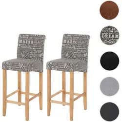 2er-Set Barhocker HWC-C33 - Retro-Tresenhocker mit hohem Sitzkomfort - Barmöbel mit stilvollem Retro-Look und bequemer Polsterung, ideal für gemütliche Abende. Belastbarkeit bis 135 kg und BSCI-geprüfte soziale Standards.