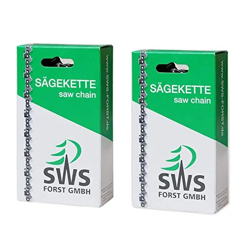 Stück SWS Forst GmbH Sägekette Vollmeißel 3/8 1,6 mm 60 Treibglieder kompatibel mit Stihl 2