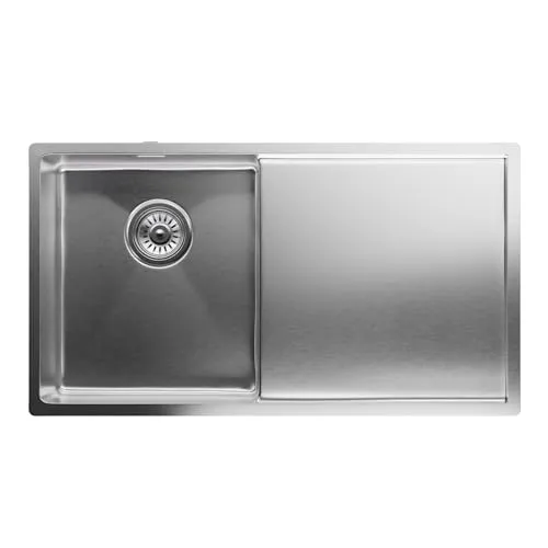 Klarstein Küchenspüle – 304 Edelstahlspüle mit Abtropfbrett - Sanitäranlagen & Zubehör, kratzfest und hitzebeständig für eine langlebige und stilvolle Lösung in deiner Küche.