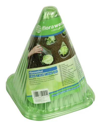 Floraworld Pflanzenhut 10er Set Kunststoff, grün