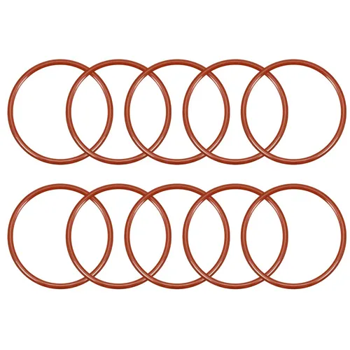 Produktbild 10pcs Silikon O-Ring 39mmx34,2mmx2,4mm VMQ Dichtring Dichtungsring Dichtung rot
