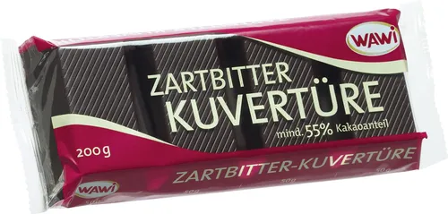 WAWI Kuvertüre Zartbitter, 200 g