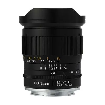TTArtisan 2.8/11mm Fisheye für L-Mount - Objektiv für Vollformat mit 180° Sichtfeld, ideal für kreative Weitwinkelaufnahmen und beeindruckende Perspektiven.