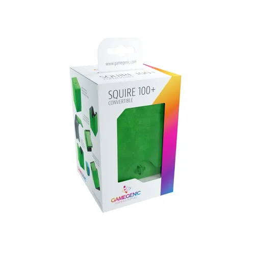 Gamegenic Spiel GGS20019 - Squire 100+ Convertible Kartenbox, grün, ideal für die sichere Aufbewahrung von Sammelkarten