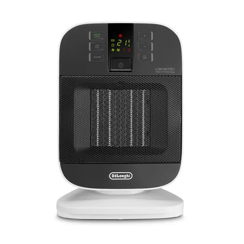 De’Longhi HFX60V20 Elektrischer Raumheizlüfter - Konvektor & Radiator, leistungsstarker 2000 W Heizlüfter mit Keramikheizelement, ideal für Räume bis 60 m³, mit Fernbedienung und 24h Timer für flexibles Heizen.