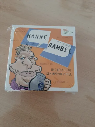 Anaconda Verlag Hannebambel - Das hessische Schimpfwortspiel, langlebig und flexibel gestaltbar für stundenlangen Spielspaß