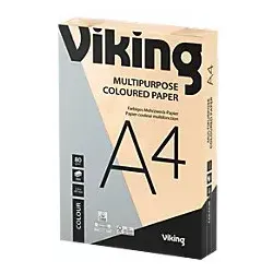 Viking DIN A4 Farbiges Papier Lachs 80 g/m2 Glatt 500 Blatt von Viking