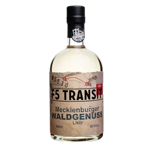 Waldgenuss Likör 0.5l (50% Vol) No. 5530 | F5 Transit | Pfefferminz, Kakao- und Ingwer | Schwechower Brennerei (1229)