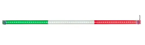 All Ride LED Lichtleiste in den italienischen Nationalfarben für LKW - Flexible 90 cm LED Lichtleiste in grün, weiß und rot, ideal für die individuelle Innenbeleuchtung von LKW, PKW oder Wohnmobil. Einfache Montage dank Saugnapfhalterung, für ein einzigartiges Ambiente auf Ihren Fahrten.
