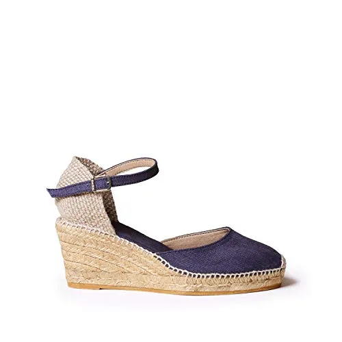Toni Pons Damen-Espadrille aus Leinen - CALDES - Marine, 37 EU
