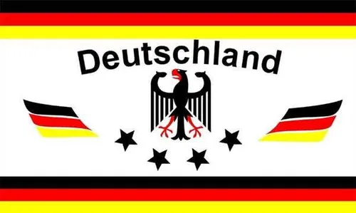 Flagge DEUTSCHLAND Fußball 4 STERNE weiß 90 x 150 cm Die Mannschaft Weltmeister