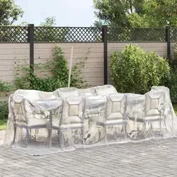 vidaXL Transparente Plane 2x6 m mit Ösen - Vielseitige Abdeckplane aus robustem Polyethylen, wasserfest und langlebig. Ideal zum Schutz von Gartenmöbeln und mehr, mit praktischen Ösen zur einfachen Befestigung.