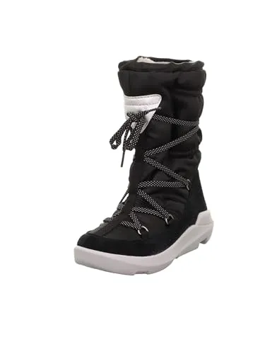 Superfit Mädchen Twilight Schneestiefel, Schwarz 0000, 34 EU Schmal - Stiefel für Mädchen, mit praktischer Schnellschnürung für einfachen Einstieg und optimalen Halt bei winterlichen Abenteuern.