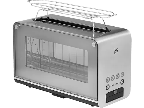 WMF Toaster Lono - Edelstahl-Toaster mit 7 Röststufen, automatischer Zentrierung und Brötchenaufsatz für perfekten Genuss