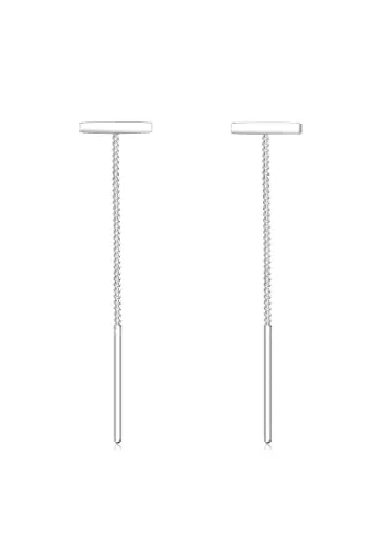 Elli Ohrringe Damen Ohrhänger Pull-Through Stab Geo Trend in 925 Sterling Silber - Ohrringe für Damen aus 925 Sterling Silber, handgefertigt und anlaufgeschützt. Ideal für stilvolle Akzente und als perfektes Geschenk zu jedem Anlass.