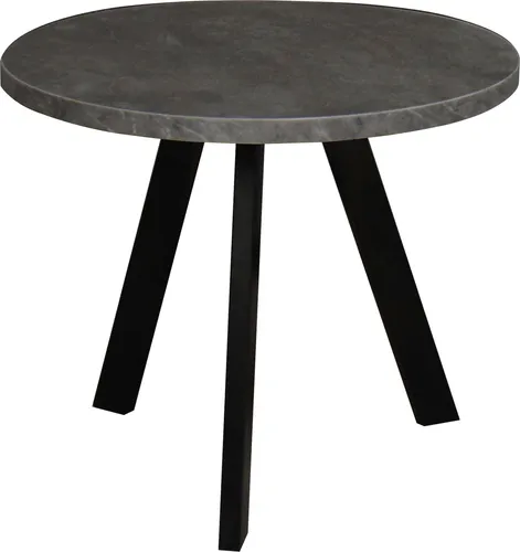 Mäusbacher Couchtisch rund 60cm - Eleganter Couchtisch mit stabilem Metallgestell, Durchmesser 60cm und pflegeleichter Tischplatte in Keramikoptik – ideal für jedes Wohnzimmer.