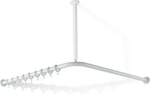 HEWI VH-Stange Serie 801, 28 Ringe in Stahlblau von HEWI