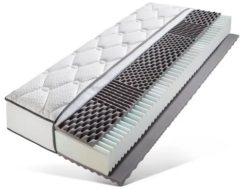 Breckle Komfortschaummatratze Double Comfort - 30 cm hoch - Matratze für verschiedene Schlafpositionen, 7 Liegezonen, allergikergeeignet und ideal für verstellbare Lattenroste.
