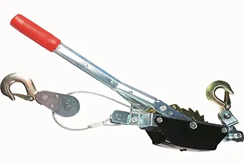 Seilzug mit Ratsche 2T Zug Ratschenzug Flaschenzug Handseilwinde Handseilzug