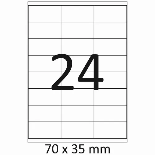 Etiketten A4 70 x 35mm 100 Blatt = 2400 Stück